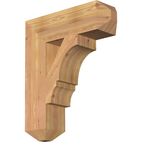 Ekena Millwork Balboa Craftsman Smooth Bracket, Western Red Cedar, 5 1/2"W x 20"D x 24"H BKT06X20X24BOA04SWR - main